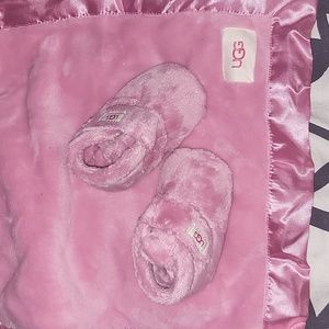 Ugg Baby Bootie Baby Pibk w/ Matching mini blanket
